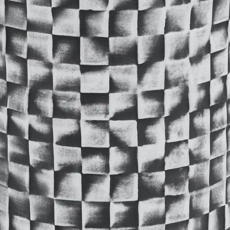 Table d'appoint 45 cm, Céramique, Cylindrique, Géométrie texturée