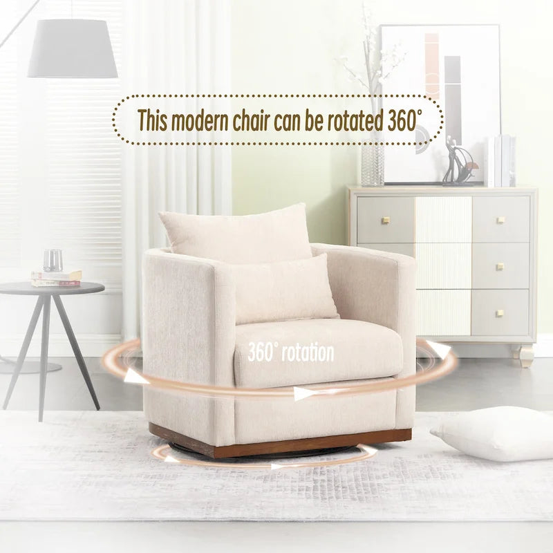 Fauteuil pivotant avec base métallique robuste et design ergonomique