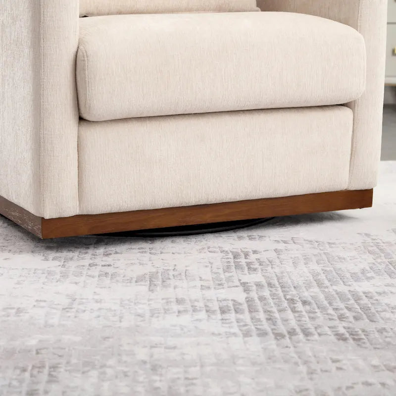 Fauteuil pivotant avec base métallique robuste et design ergonomique