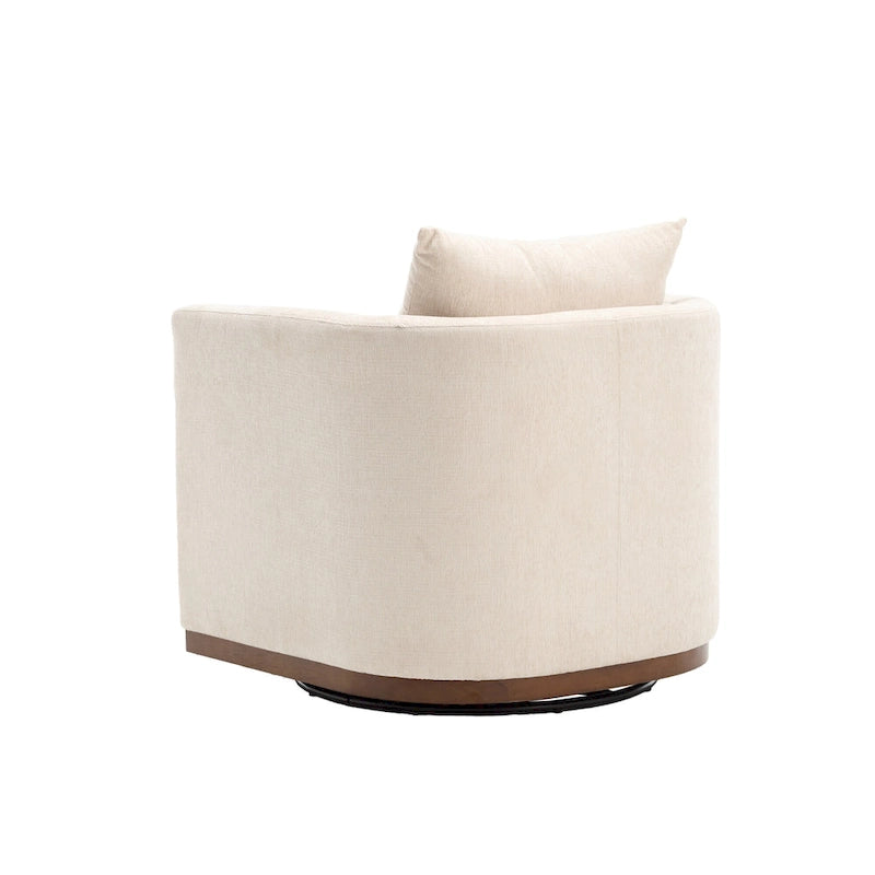 Fauteuil pivotant avec base métallique robuste et design ergonomique