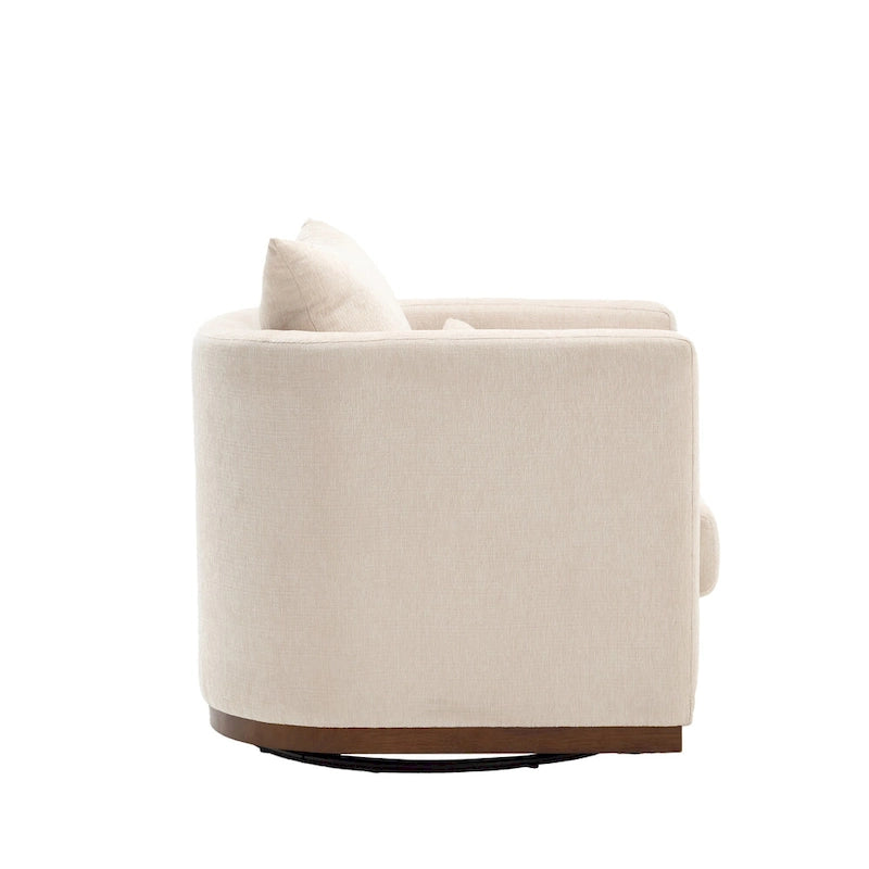 Fauteuil pivotant avec base métallique robuste et design ergonomique
