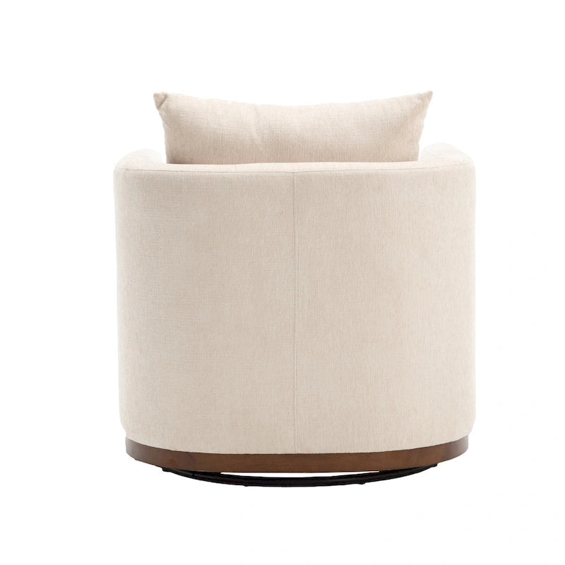 Fauteuil pivotant avec base métallique robuste et design ergonomique