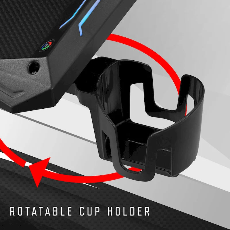 Bureau d'ordinateur moderne en acier noir de 67 pouces avec USB