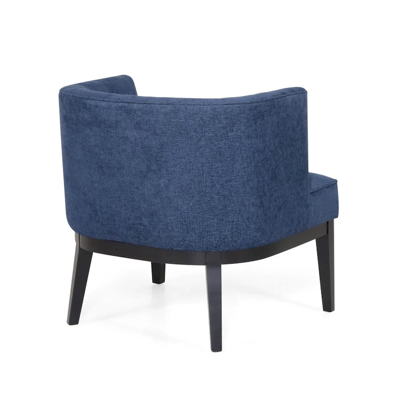 Fauteuils d'appoint capitonnés en tissu ou en similicuir (Lot de 2)