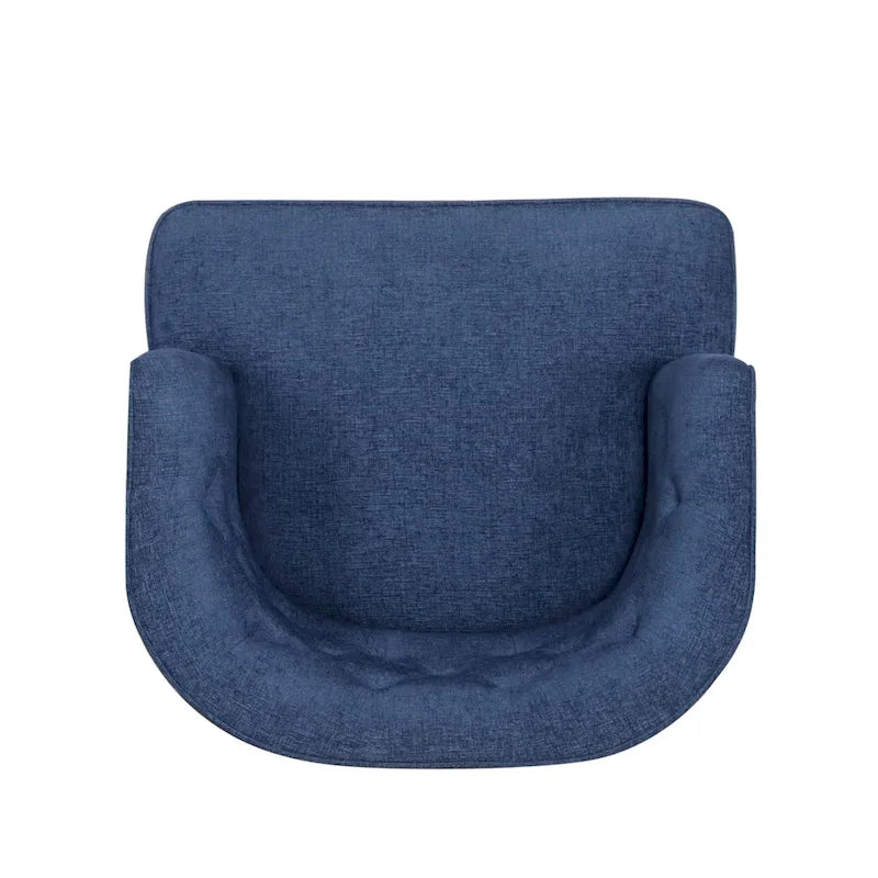 Fauteuils d'appoint capitonnés en tissu ou en similicuir (Lot de 2)
