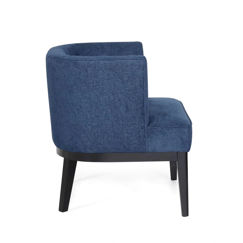 Fauteuils d'appoint capitonnés en tissu ou en similicuir (Lot de 2)