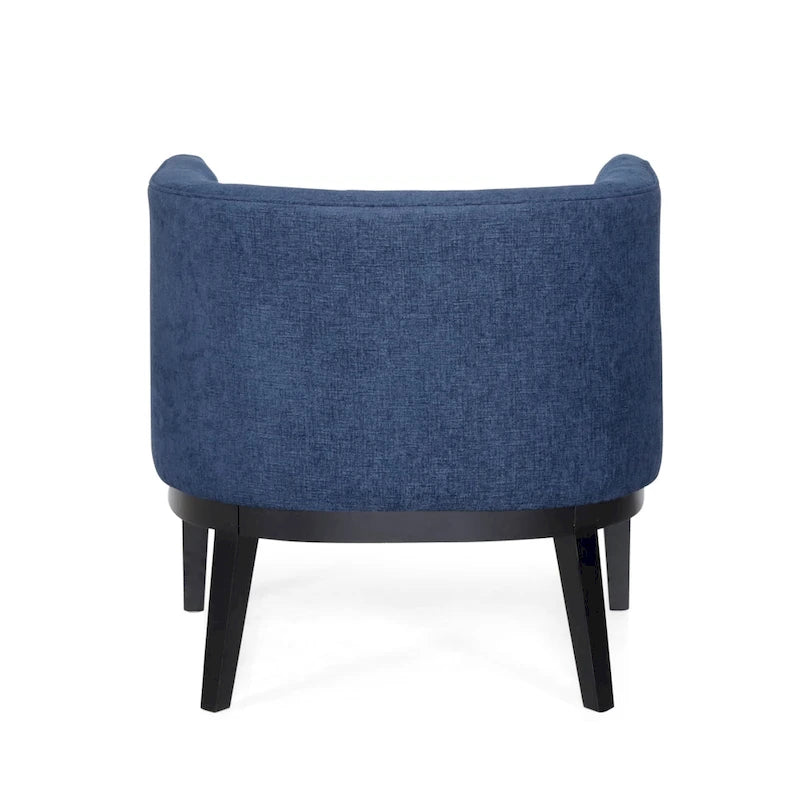 Fauteuils d'appoint capitonnés en tissu ou en similicuir (Lot de 2)