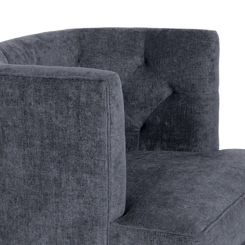 Fauteuils d'appoint capitonnés en tissu ou en similicuir (Lot de 2)
