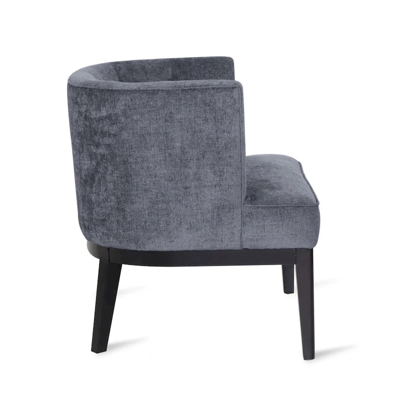 Fauteuils d'appoint capitonnés en tissu ou en similicuir (Lot de 2)