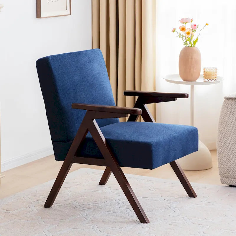 Lot de 2 chaises d'appoint rembourrées pour salon, chambre à coucher