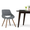 Chaise de salle à manger en bois courbé de style moderne du milieu du siècle