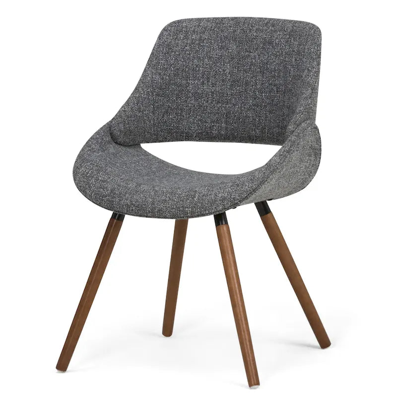 Chaise de salle à manger en bois courbé de style moderne du milieu du siècle