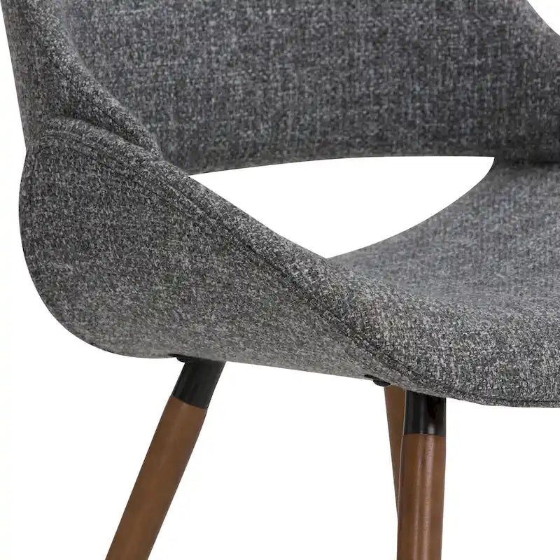 Chaise de salle à manger en bois courbé de style moderne du milieu du siècle