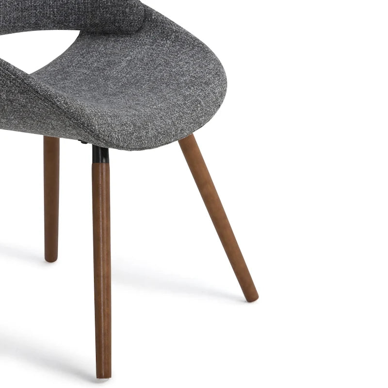 Chaise de salle à manger en bois courbé de style moderne du milieu du siècle
