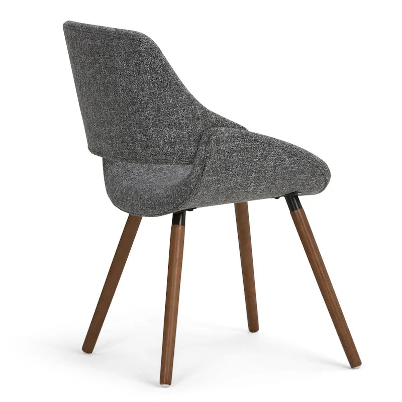 Chaise de salle à manger en bois courbé de style moderne du milieu du siècle