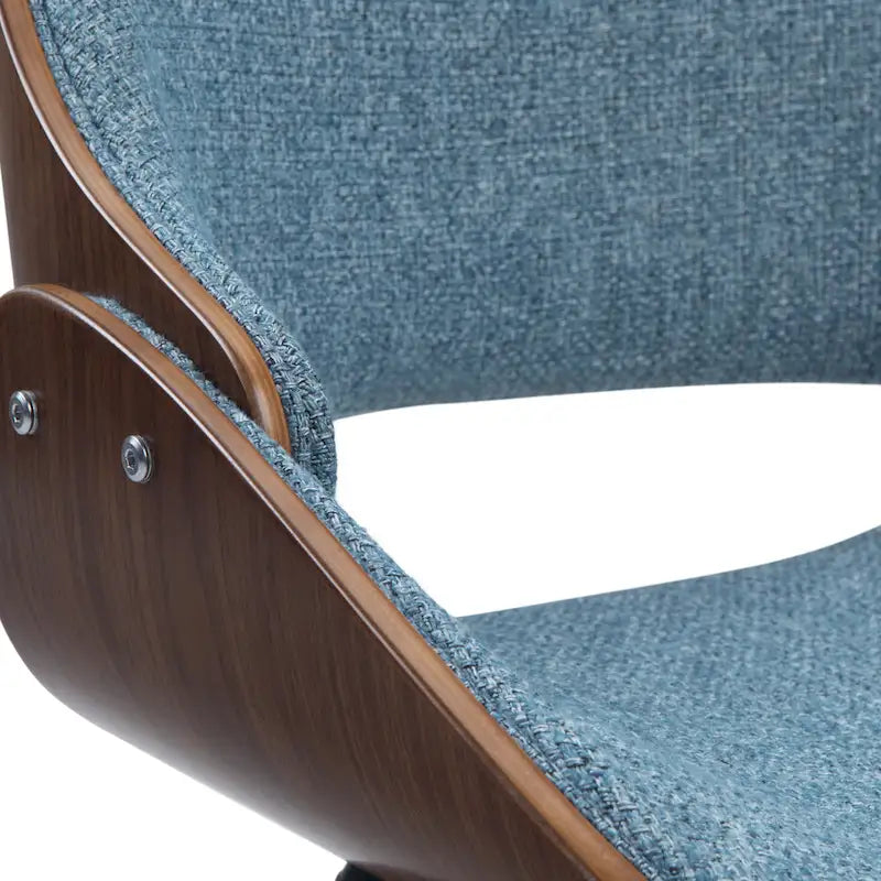Chaise de salle à manger en bois courbé de style moderne du milieu du siècle