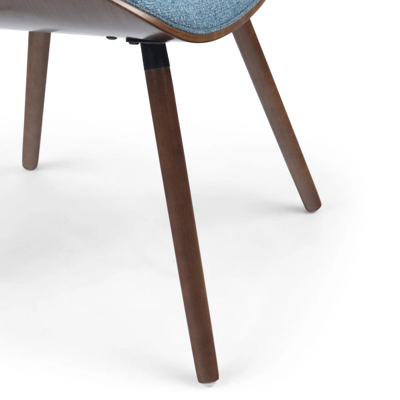 Chaise de salle à manger en bois courbé de style moderne du milieu du siècle