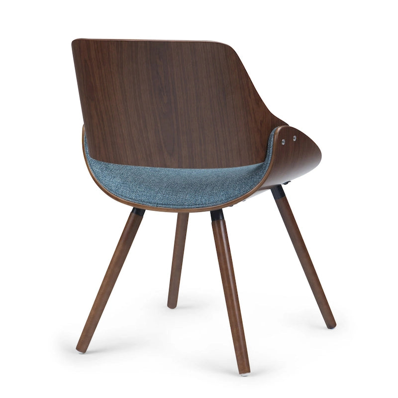 Chaise de salle à manger en bois courbé de style moderne du milieu du siècle