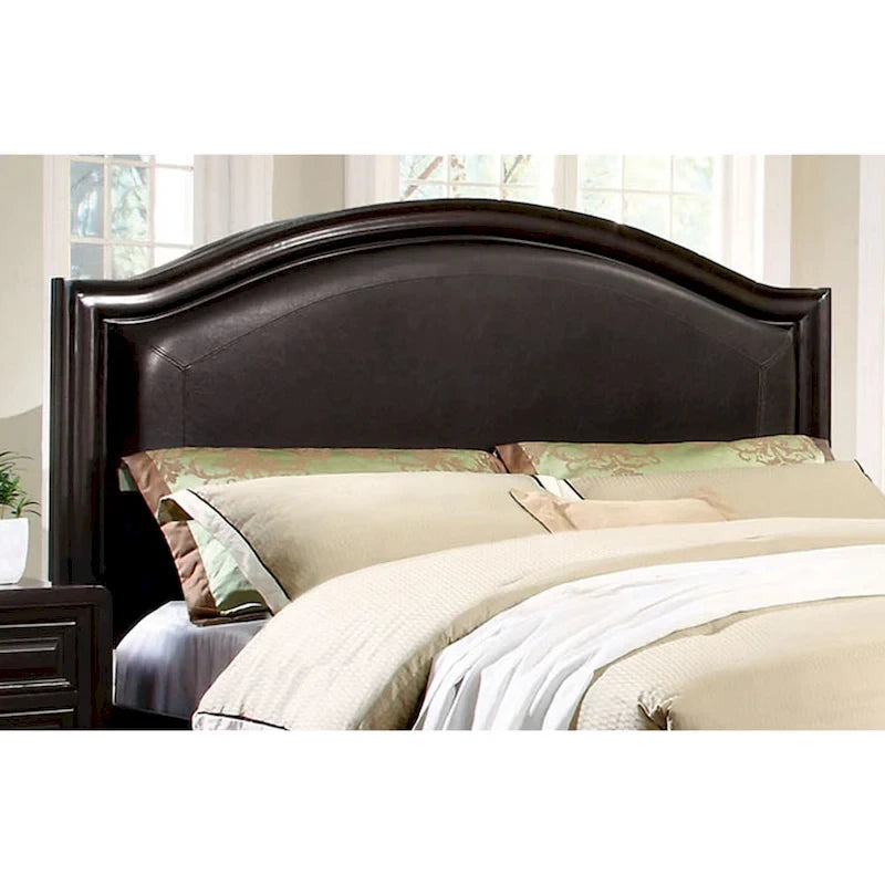 Lit plateforme matelassé Espresso traditionnel