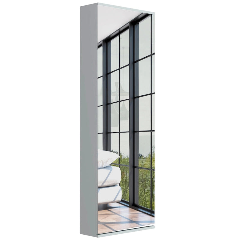 Armoire avec deux portes, deux tiroirs et une tringle de suspension