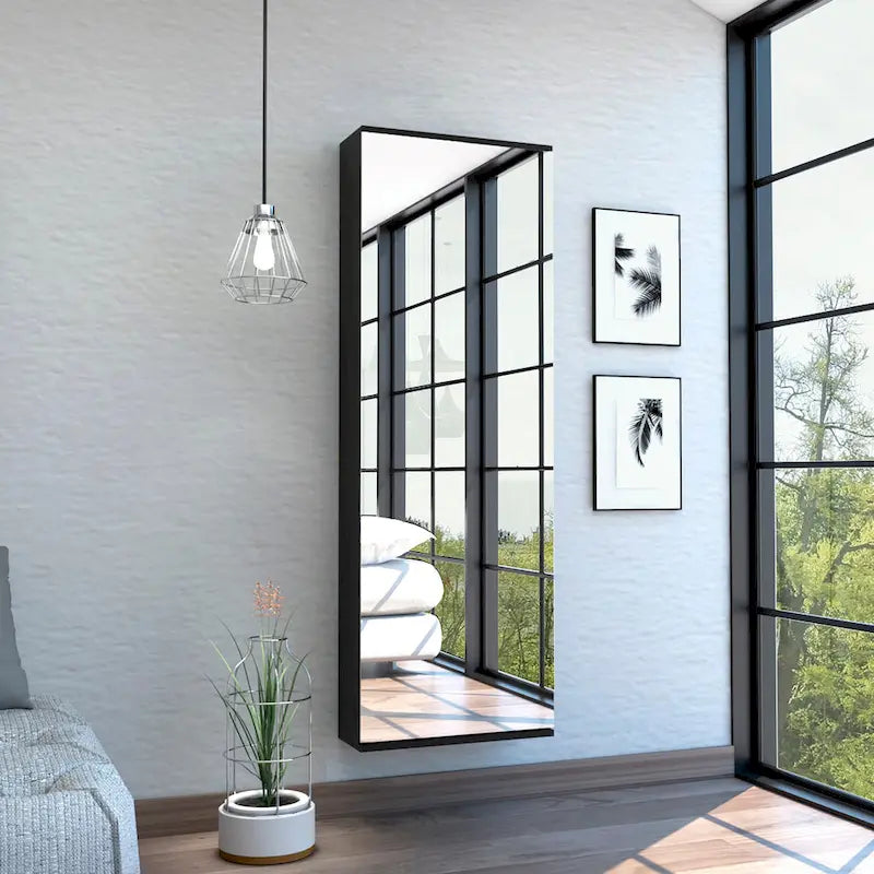 Armoire avec deux portes, deux tiroirs et une tringle de suspension