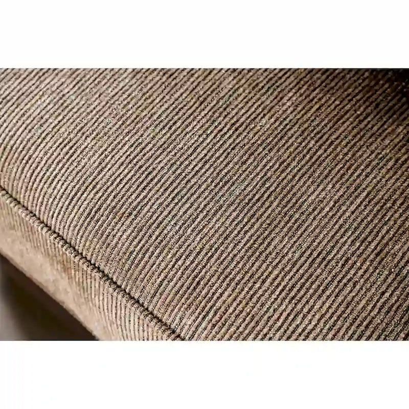 Causeuse traditionnelle en similicuir marron