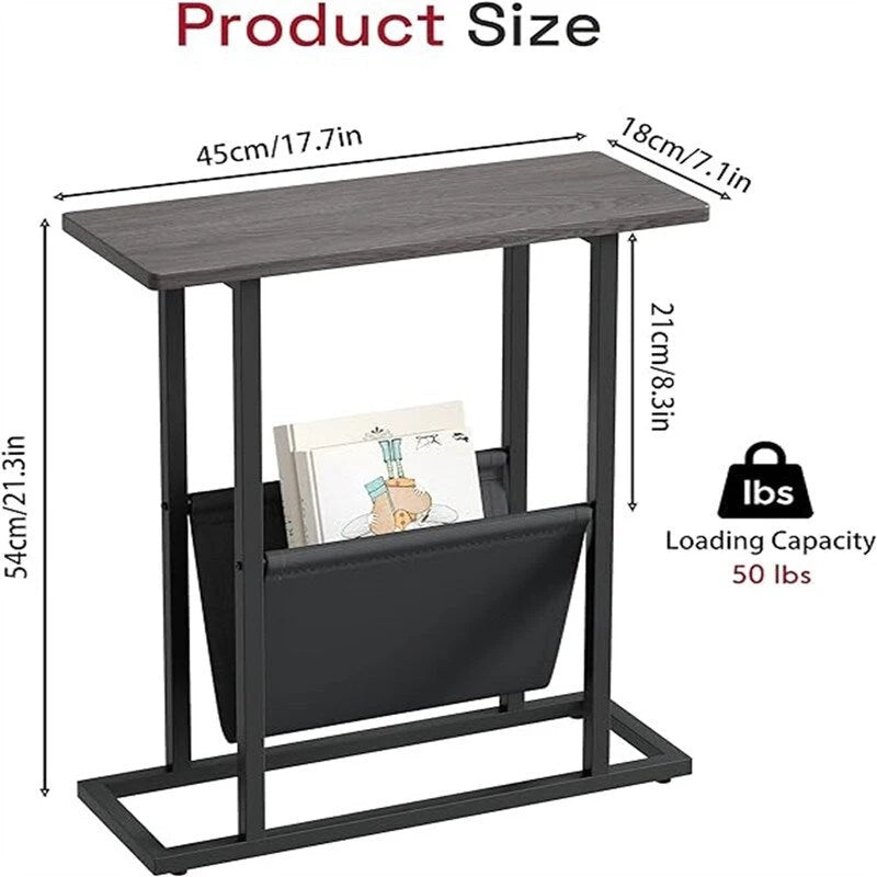 Petite table d'appoint étroite