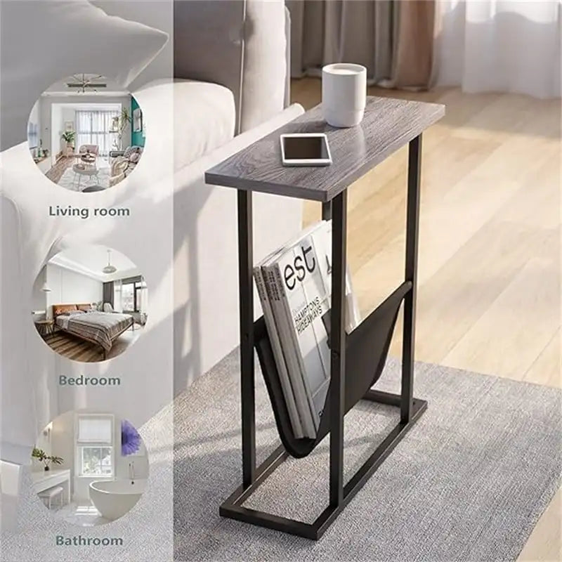 Petite table d'appoint étroite
