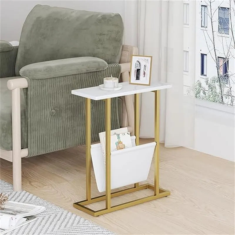 Petite table d'appoint étroite