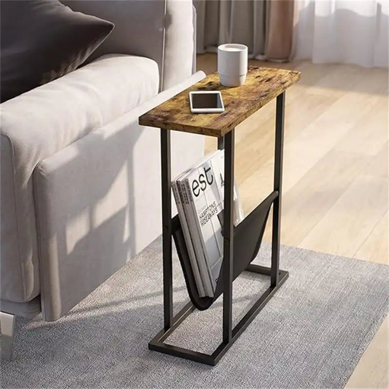 Petite table d'appoint étroite