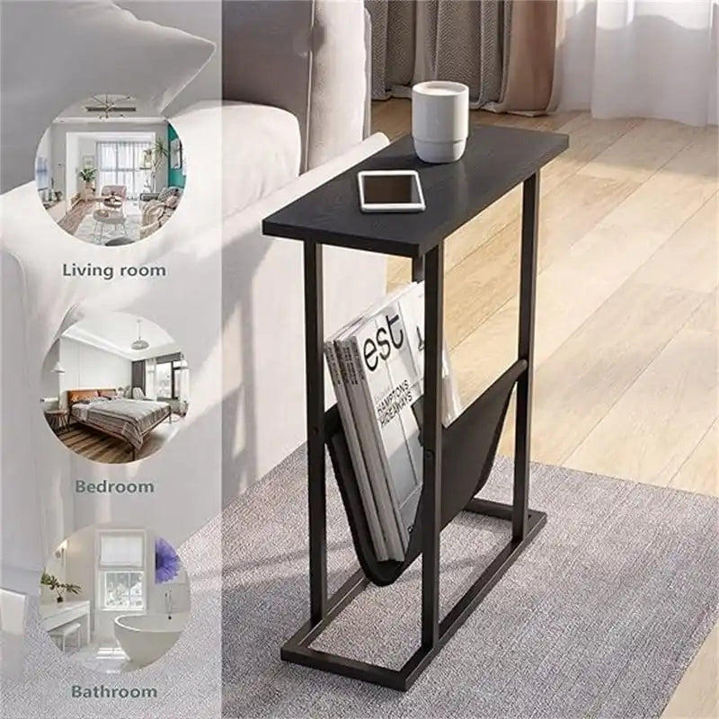 Petite table d'appoint étroite