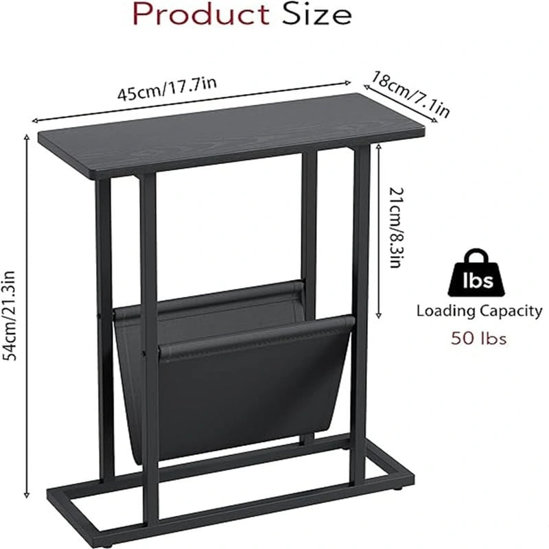 Petite table d'appoint étroite