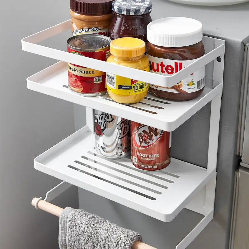 Étagères de rangement magnétiques pour réfrigérateur
