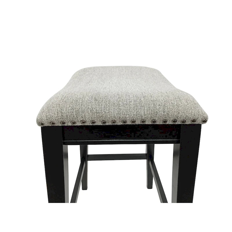 Tabouret de bar 30" en bois avec siège de selle - Lot de 2