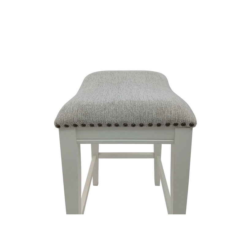 Tabouret de bar 30" en bois avec siège de selle - Lot de 2