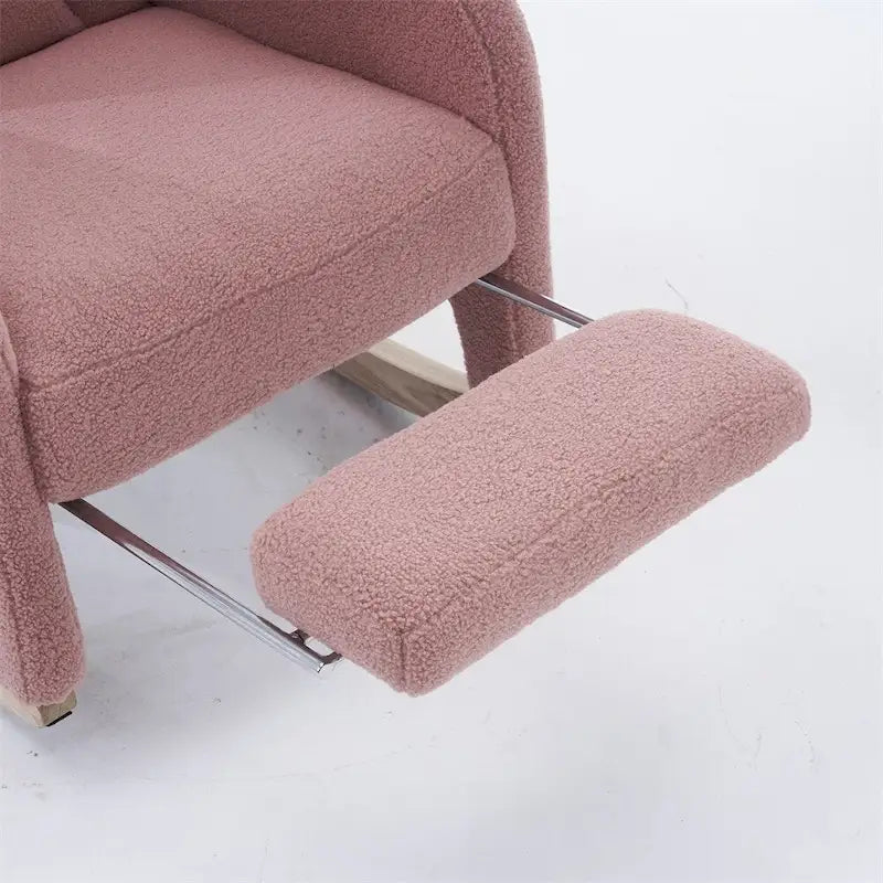 Fauteuil à bascule ergonomique en tissu pour chambre de bébé