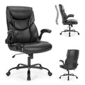 Chaise de bureau de direction en cuir PU à dossier haut