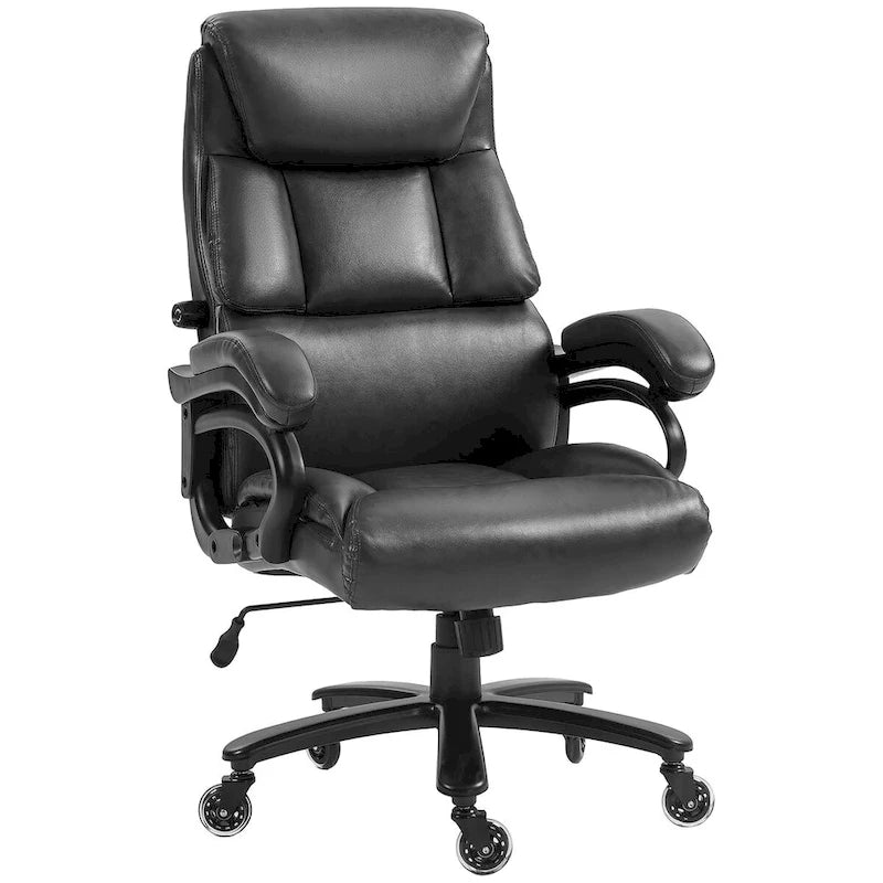 Fauteuil de bureau exécutif grande taille 180 kg, en cuir PU