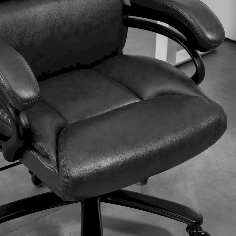 Fauteuil de bureau exécutif grande taille 180 kg, en cuir PU