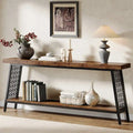 70,9 Table console, table de canapé extra longue à 2 niveaux
