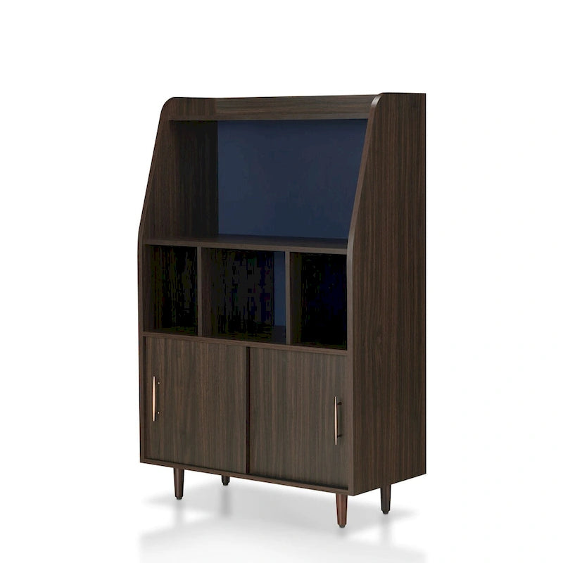 Buffet contemporain marron multi-rangements