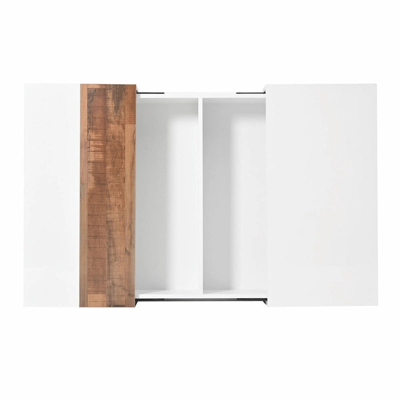Table basse carrée avec plateau coulissant de 31,4 po